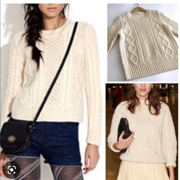 Alexa Chung for Madewell Aimee Fisherman Knit pullover XS - Picture 5 of 9